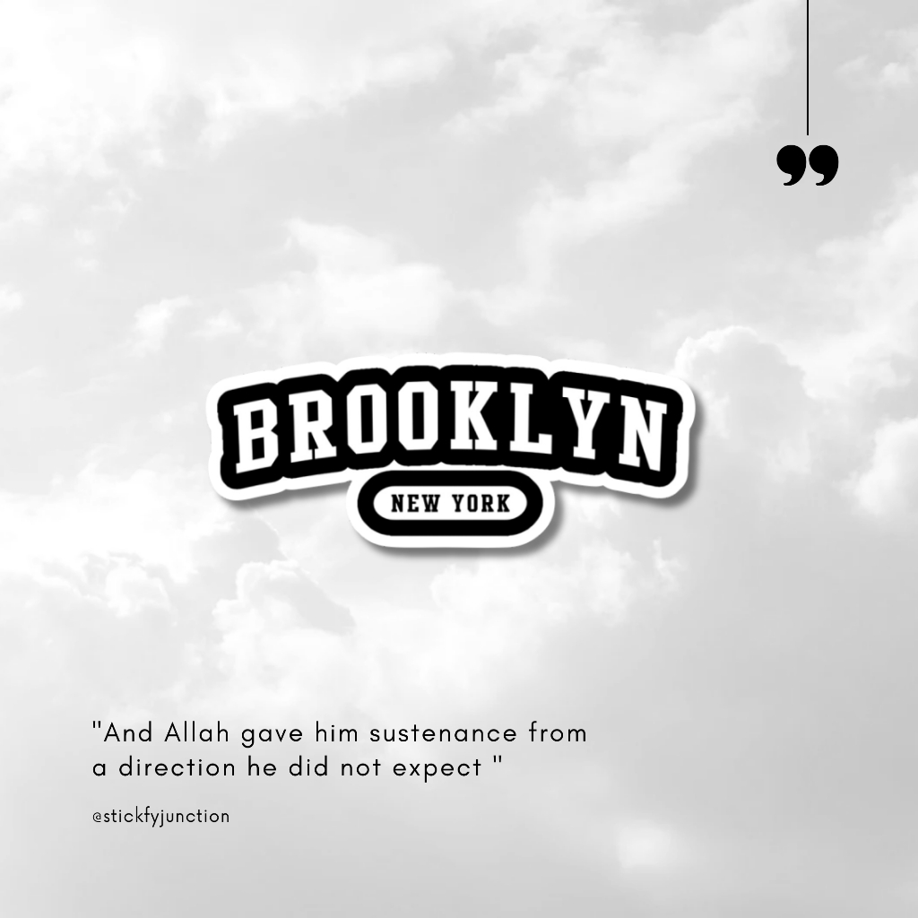 

sticker brooklyn / sticker aesthetic / sticker tumblr /stiker premium / stiker hp / stiker laptop / stiker helm / stiker tahan air |SJ | A44