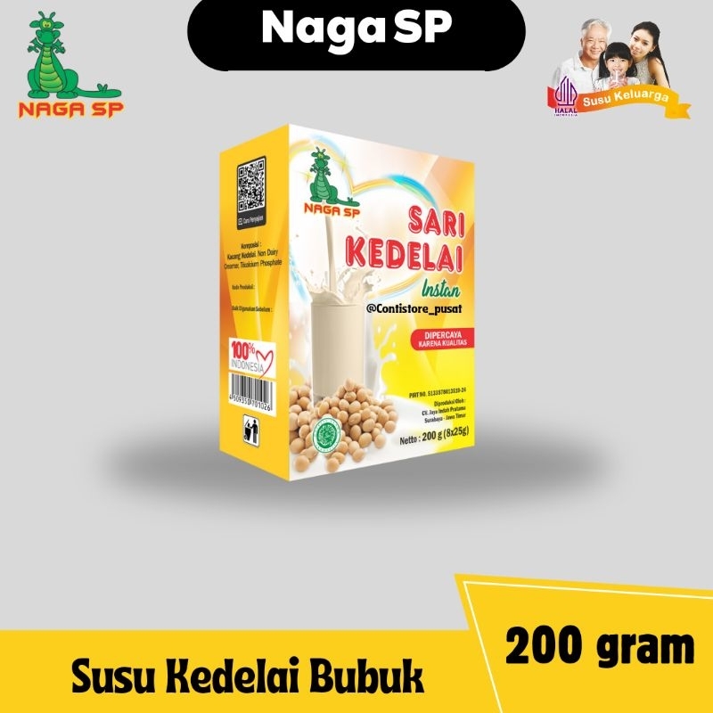 

Susu Nabati Sari Kedelai Bubuk Naga SP - Melancarkan ASI Tinggi Protein dan Kalsium/Rendah Gula/Bebas Lemak Jenuh