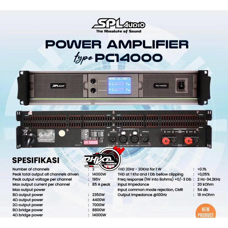 POWER SPL AUDIO PC14000 ORIGINAL / POWER SPL AUDIO PC 14000 ORIGINAL / Power SPL Audip PC 14000 Orig