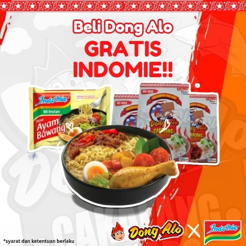 

Dong Alo - Kombo 4 Sambal Cakalang Rica Gratis Indomie!!!