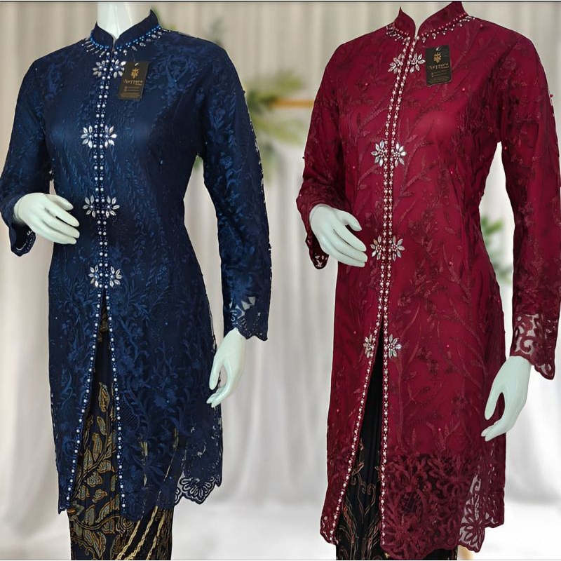 Atasan Kebaya Tunik Brokat Kebaya Jumbo Ld 120 Baju Kondangan Tille Payet Nayara