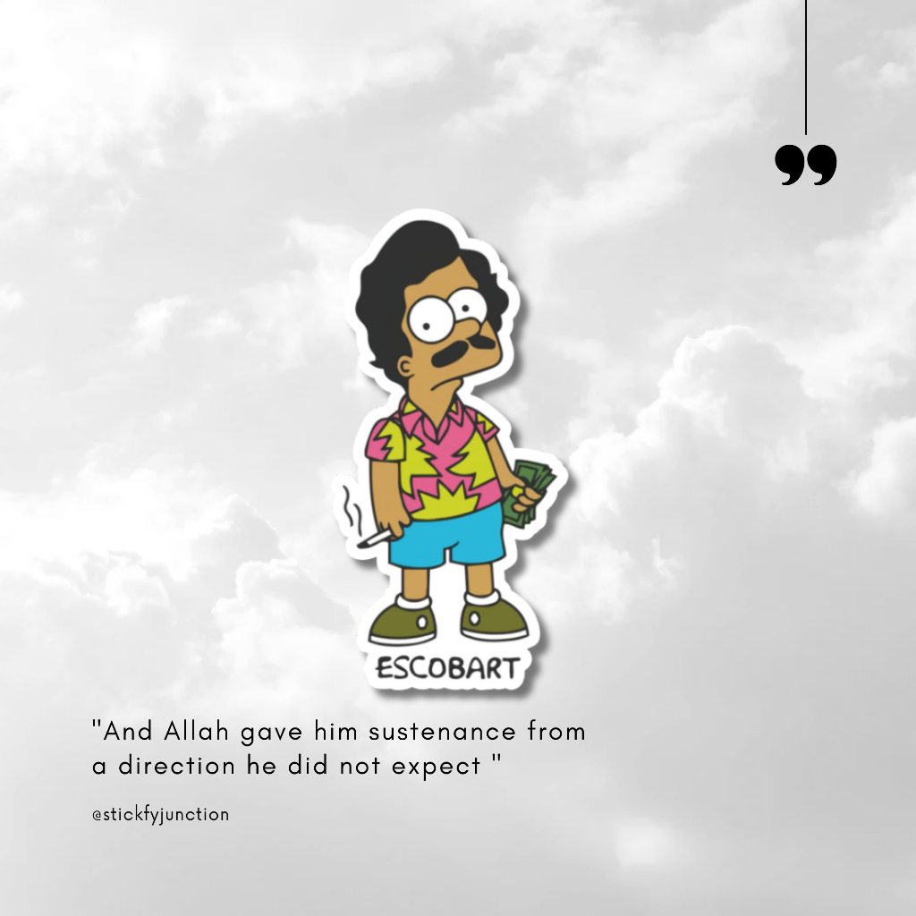 

sticker escobat / sticker aesthetic / sticker tumblr /stiker premium / stiker hp / stiker laptop / stiker helm / stiker tahan air |SJ | A85