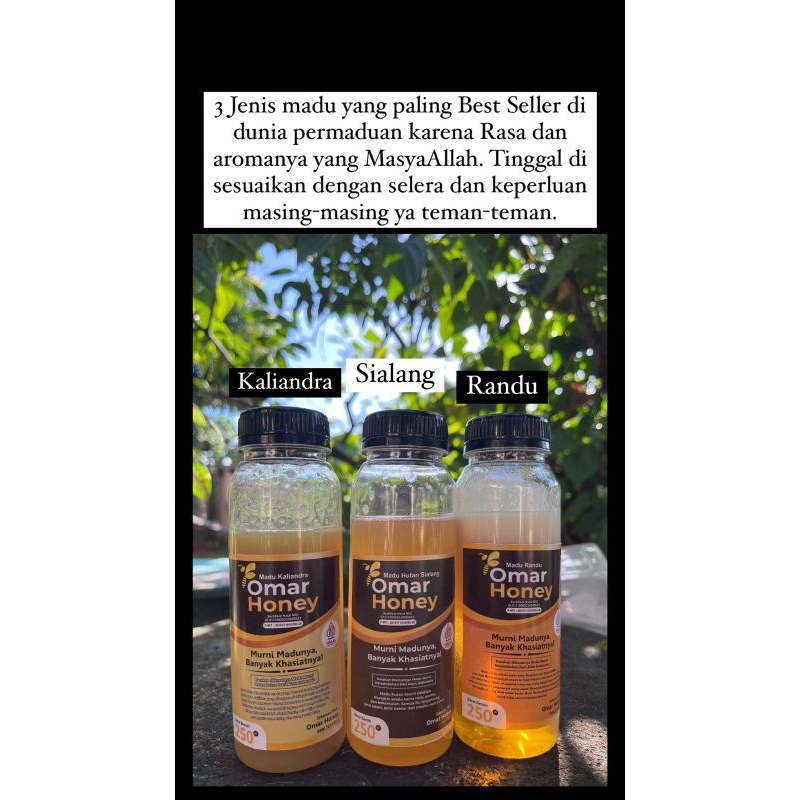 

Raw honey / madu mentah dari Omar Honey
