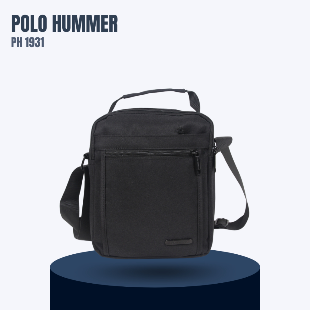 Tas Selempang Pria POLO HUMMER - Hitam