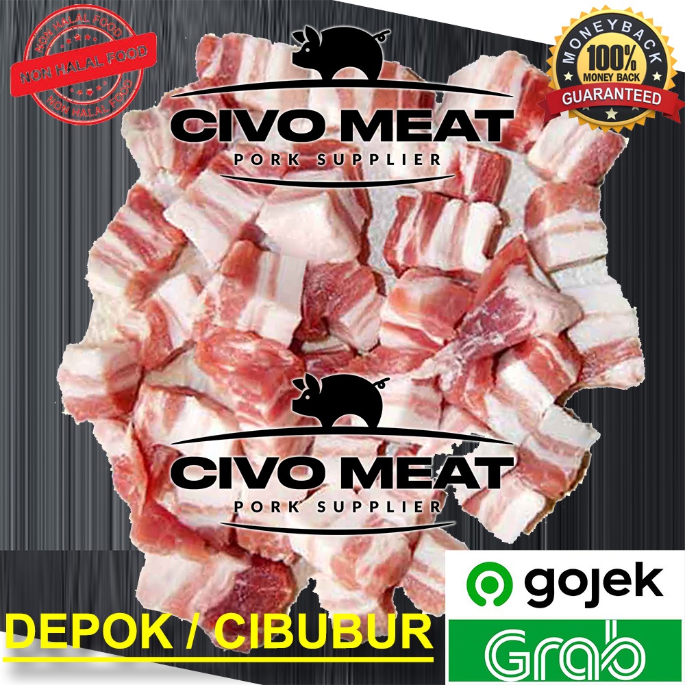 

Daging Babi Samcan Pork Belly Potong Dadu / Babi Kecap 500gr
