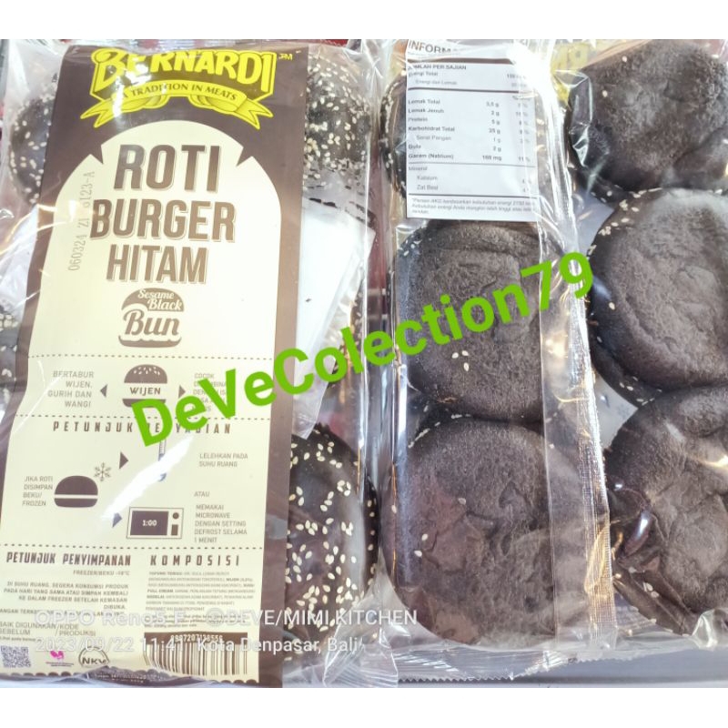 

Roti BND Burger Bun Hitam wijen 6pc