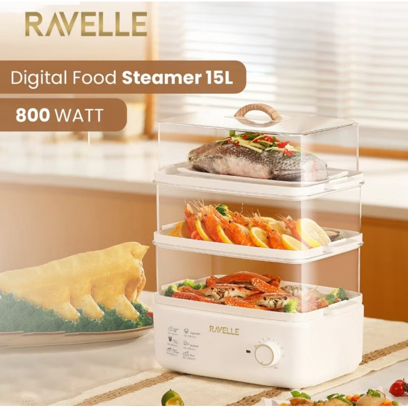 Ravelle Food Steamer Kukusan Elektrik