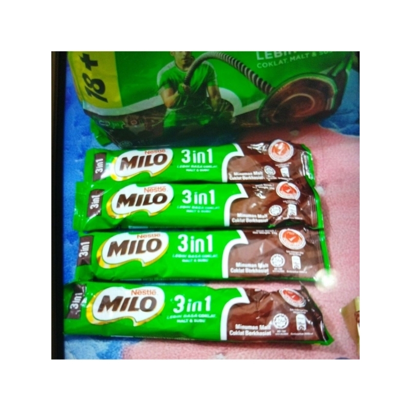 

NESTLE MILO MINUMAN SEHAT SACHET 35 GR 3 IN 1 ACTV-GO PERSACHET RP 5.000