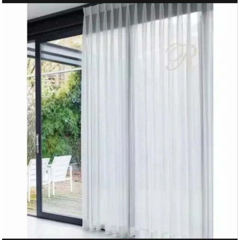 Vitrase Gorden Polos Gorden Vitrase Polos Tebal Dalaman Hordeng Pasti Diskon