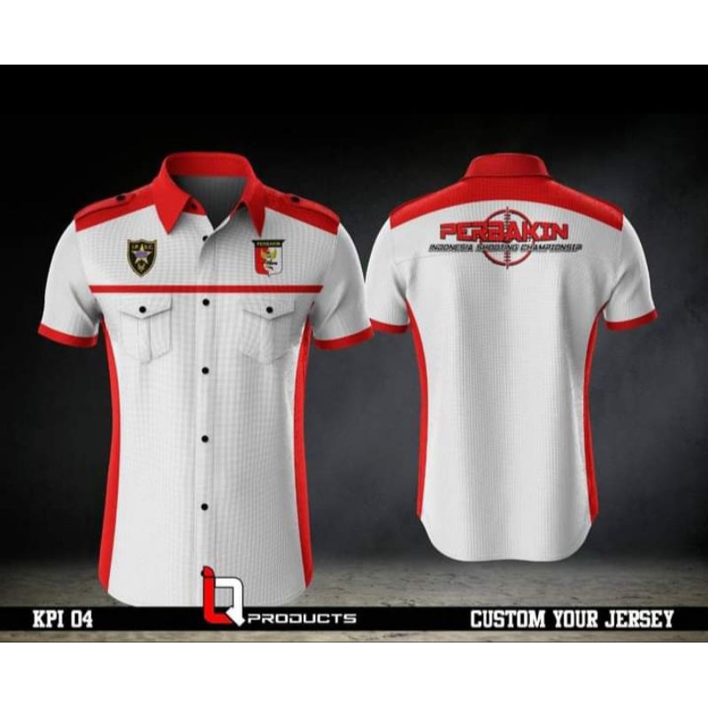KEMEJA PERBAKIN CUSTOM/ Full Printing Bisa Request Nama dan Logo atw Warna