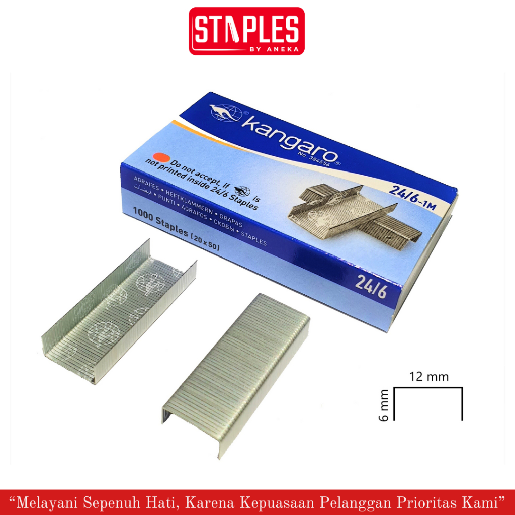 

Isi Staples Besar / Isi Staples No.3 24/6 Kangaro