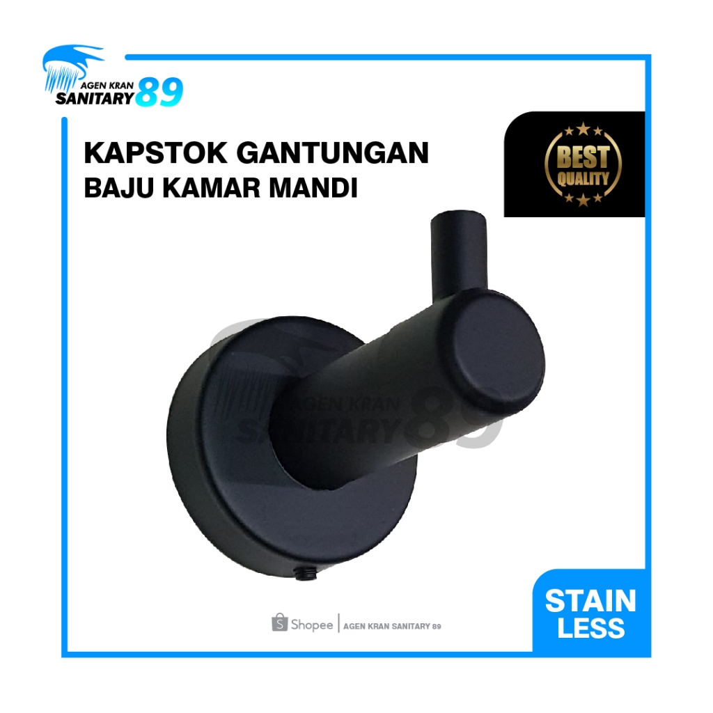 KAPSTOK GANTUNGAN BAJU KAMAR MANDI/GANTUNGAN HOOK DINDING KAMAR MANDI