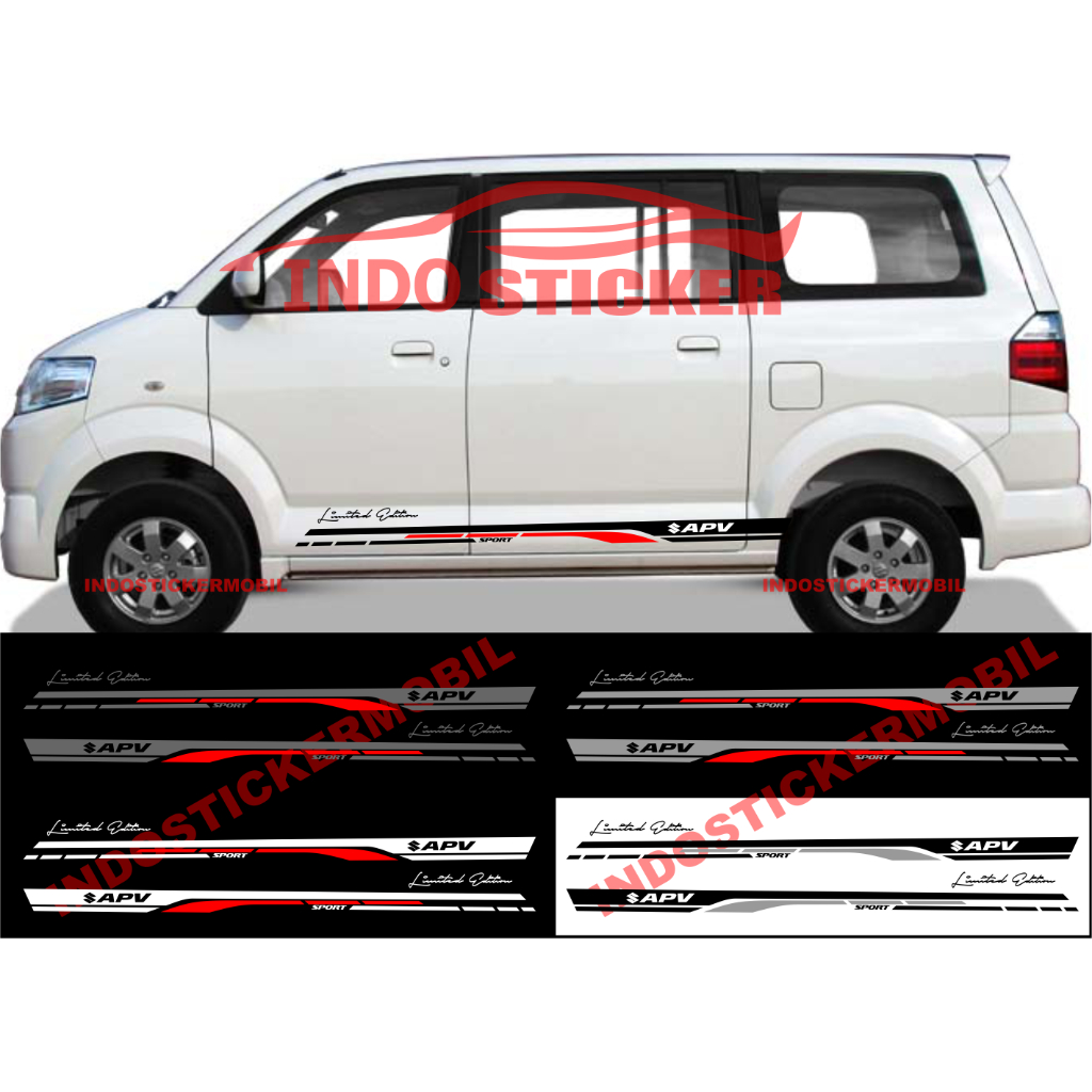 sticker mobil suzuki apv cutting stiker list mobil apv