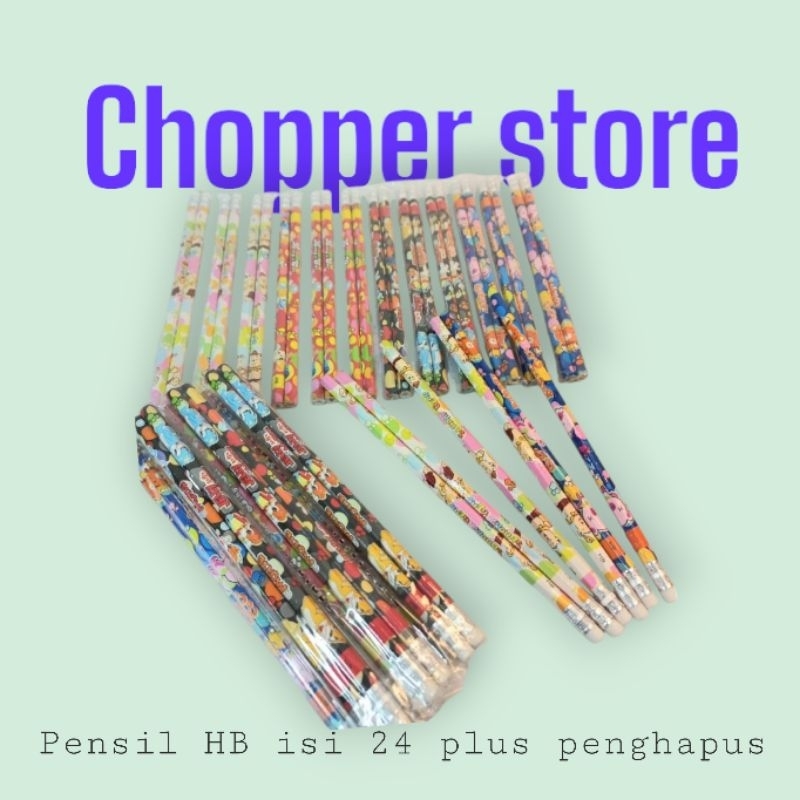 

Pensil HB Penghapus Karakter Murah 24 pcs terbaik