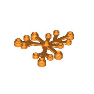 Lego Orange Part 2417 Plant Leaves 6 x 5