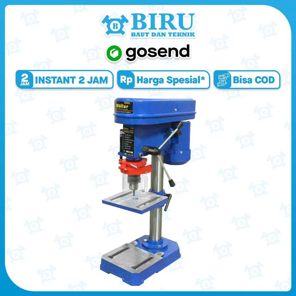 MOLLAR BD013 Mesin Bor Duduk 13 mm Bench Drill 350 Watt
