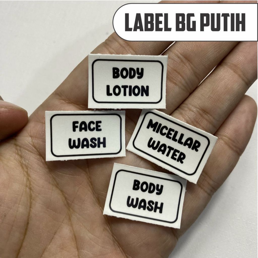 

(1pcs) STICKER LABEL BARANG SKINCARE MAKE UP STICKER LABEL BOTOL WADAH SKINCARE LABEL BARANG TRAVEL