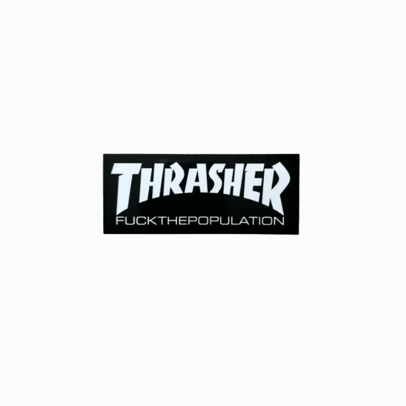 

sticker Thrasher FTP F*ck The Population clothing brand skate streetwear hypebeast stiker