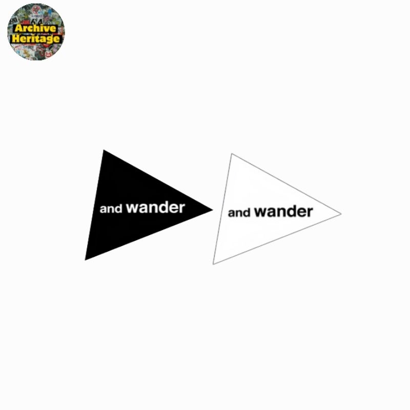 

sticker And Wander japan logo streetwear brand logo stiker