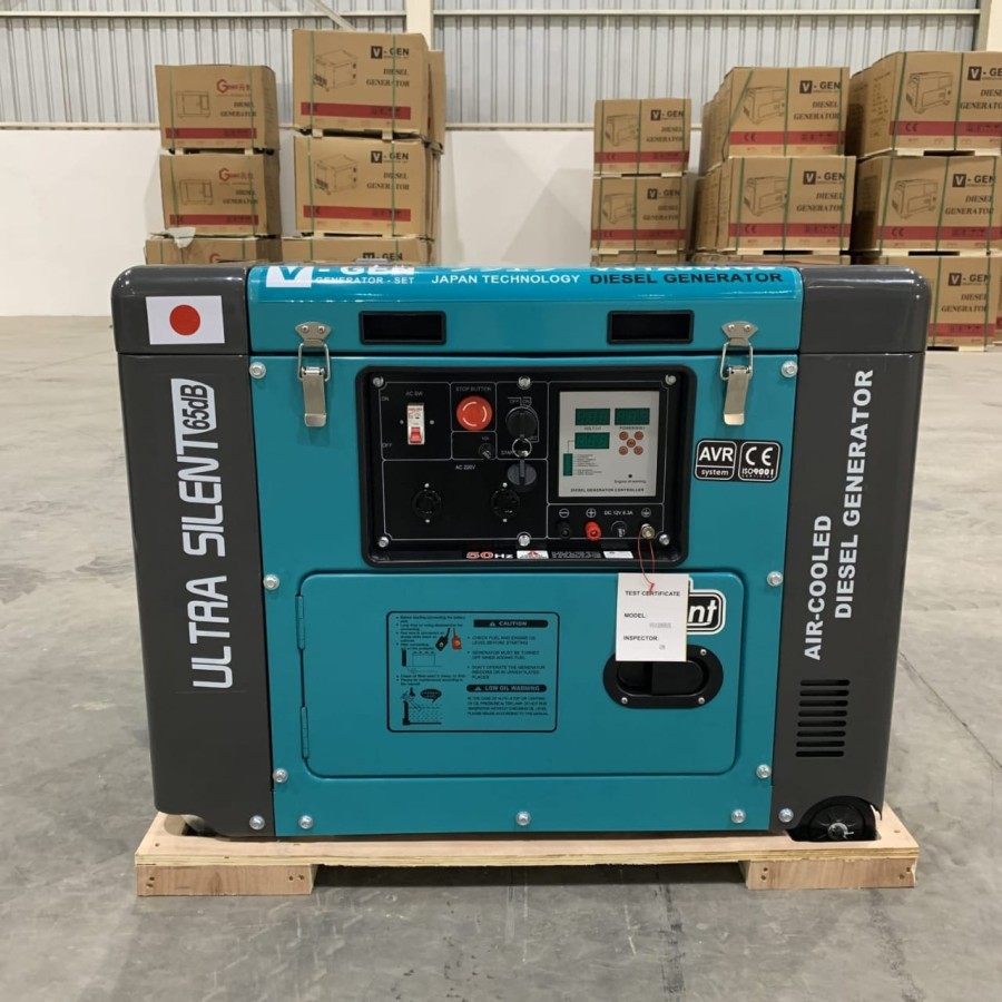 Genset 10KVA V-GEN Silent Portable - 1 / 3 Phase