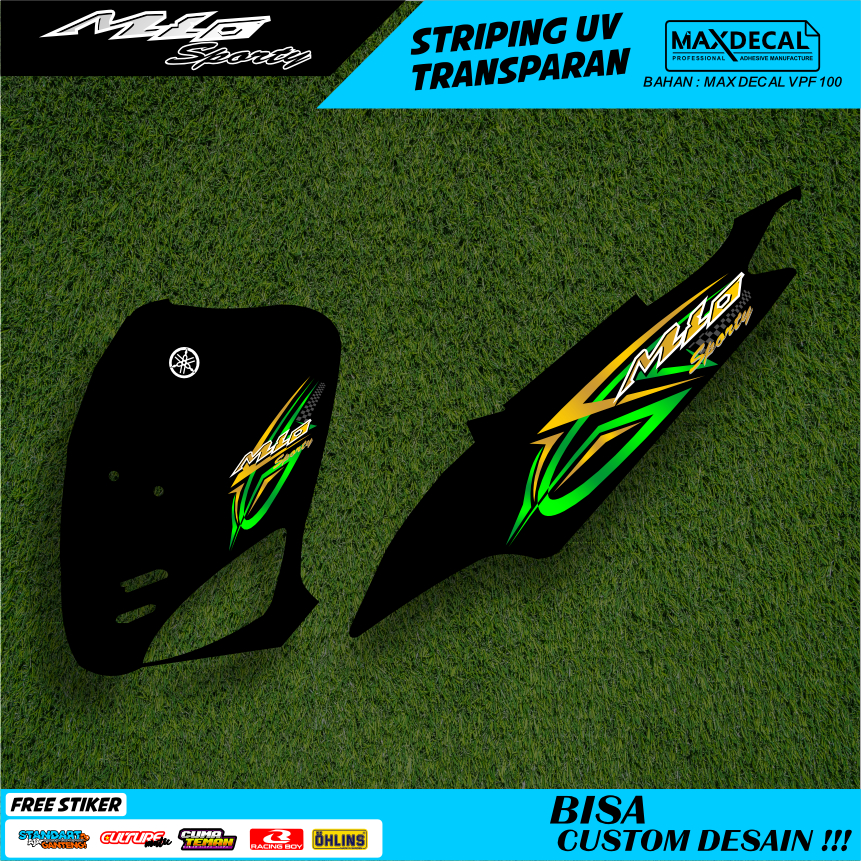 striping mio sporty smile transparan cw m3 hitam custome racing minimalis amore vinil max decal 6