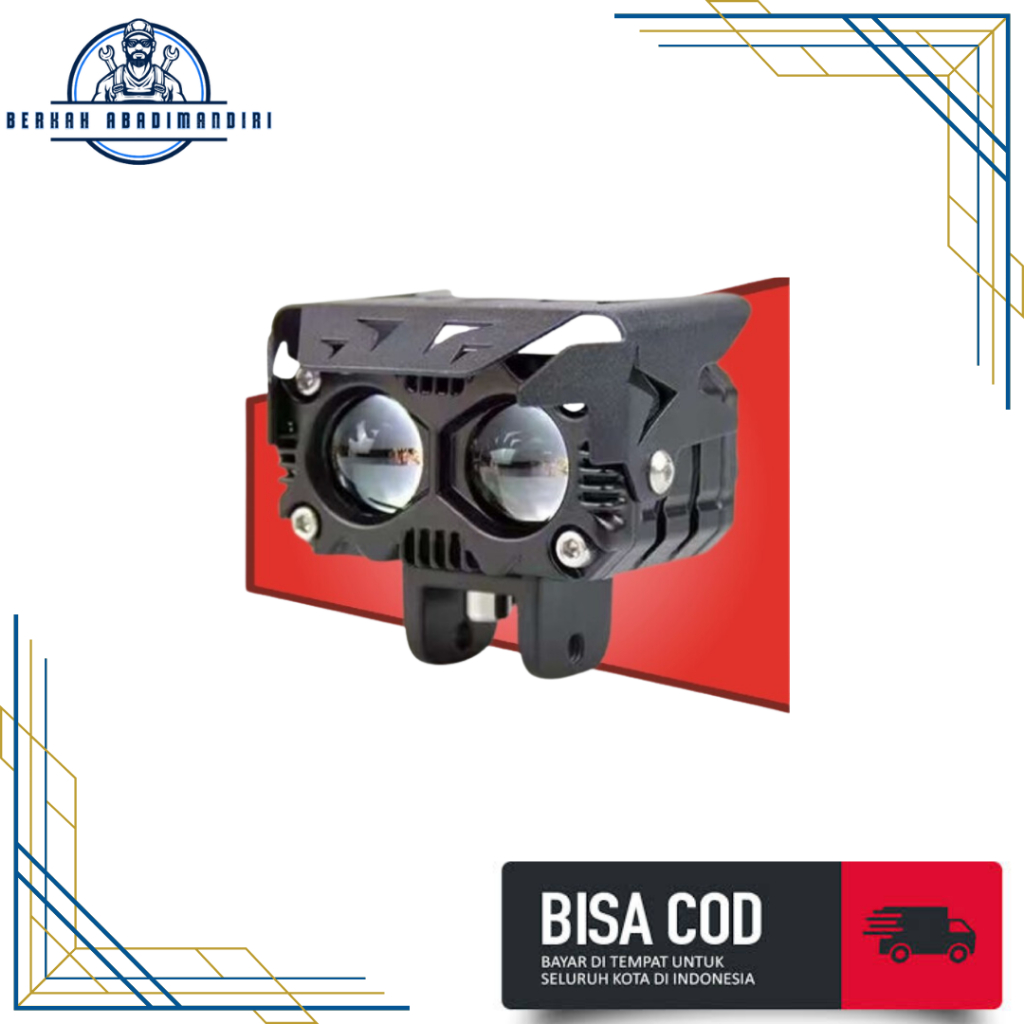 Lampu Tembak Sorot LED Laser Gun V12 SQL2 SQL 2 Mata Mobil Motor D2 - SQL2 V12