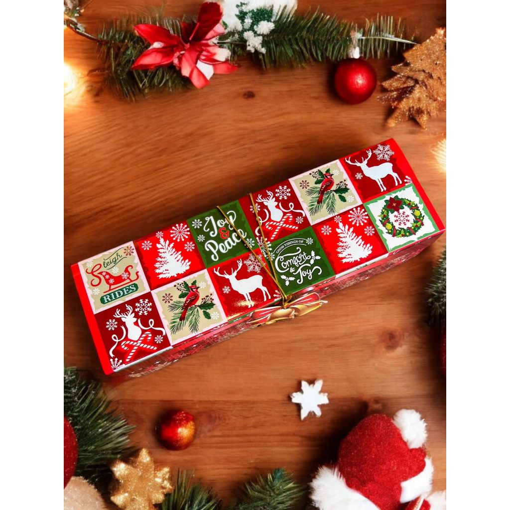 

MERRY - Dus Kue Natal Cake Box Natal Kemasan kotak bolu gulung Uk 25x8x8 cm