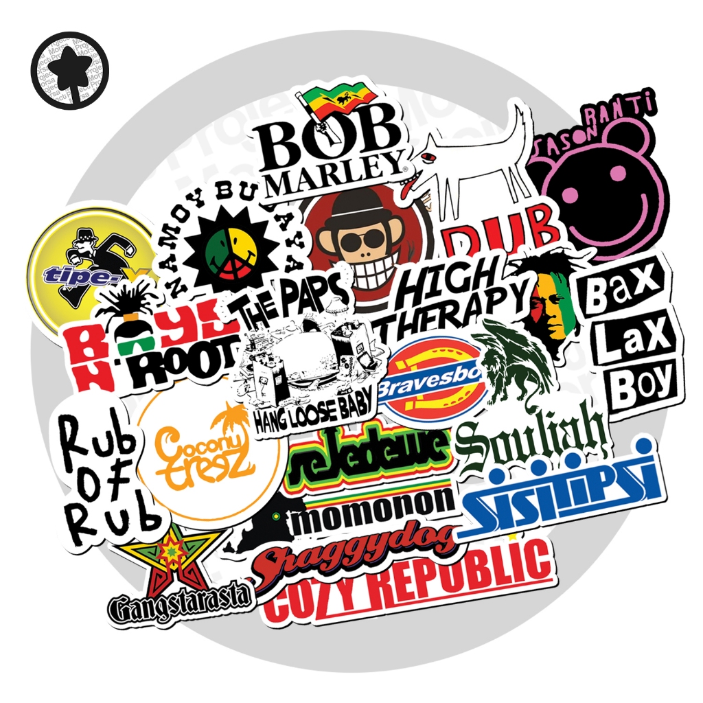 

STICKER PACK BAND REGGAE | STIKER LOKAL REGGAE SERIES [21 PCS]