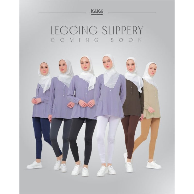 Legging Premium Slippery by Keke|Legging cewwk|Legging Dewasa|Legging Adem|Legging Spandek|Lefging P