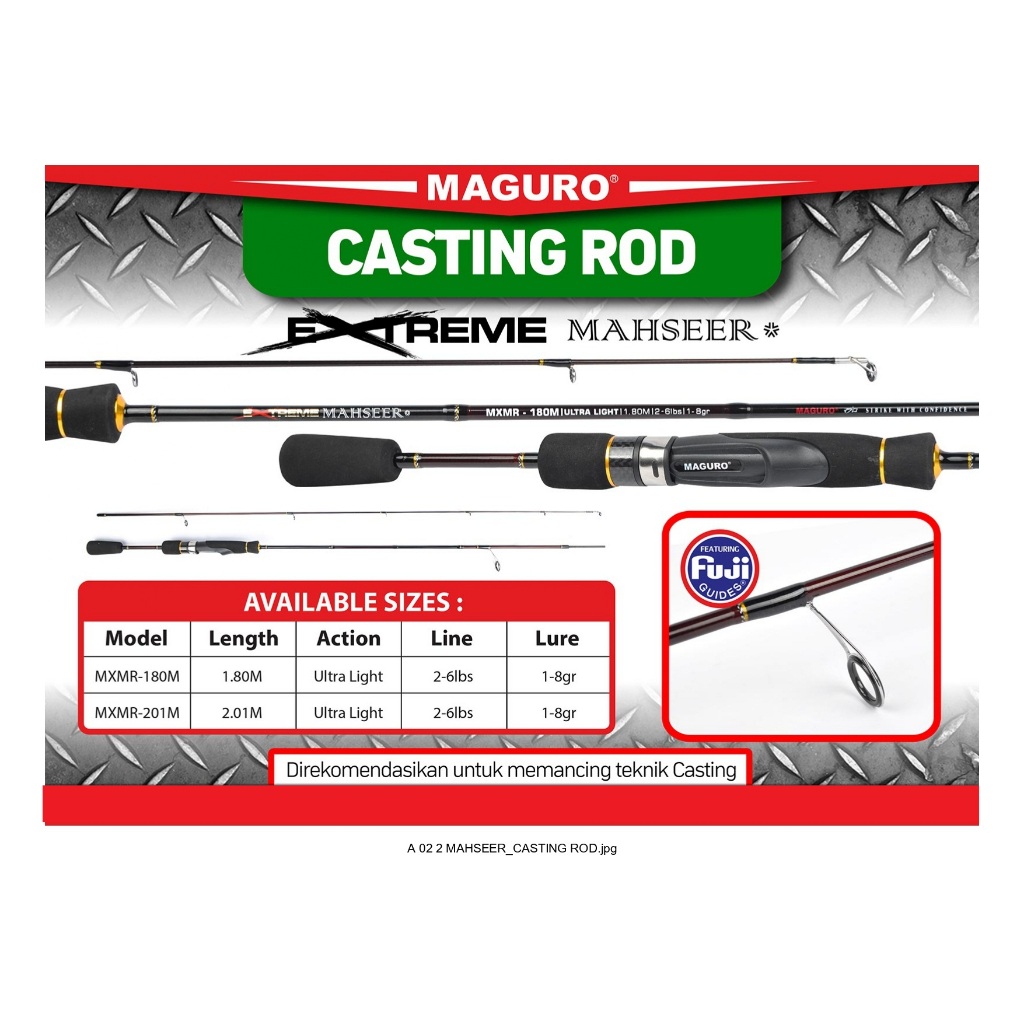 JORAN SPINNING ULTRALIGHT MERK MAGURO MAHSEER SERIES