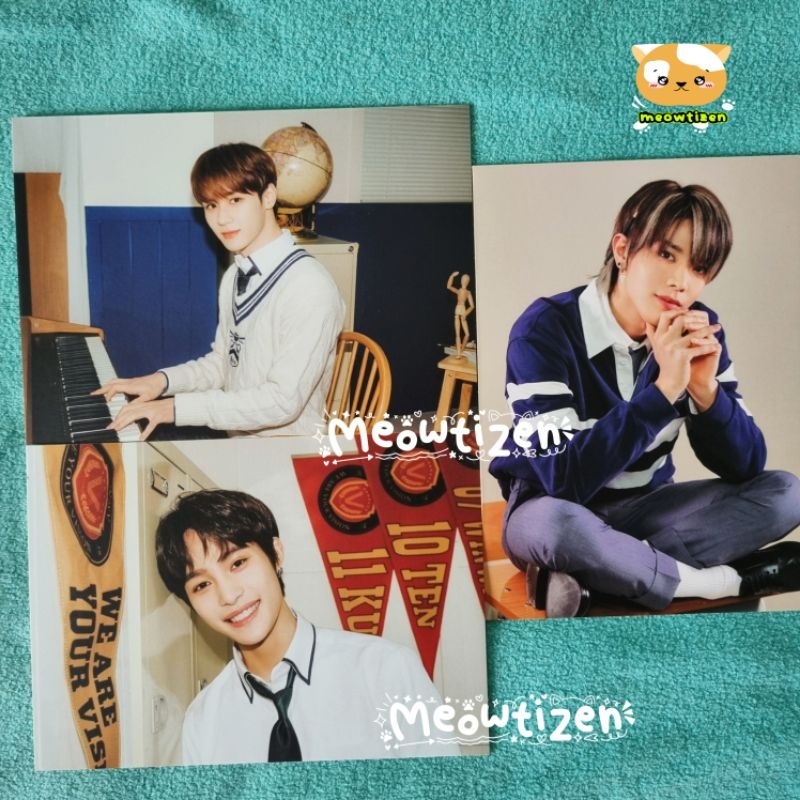Postcard B2S Back to School NCT 127 WayV Yuta Kun Yangyang
