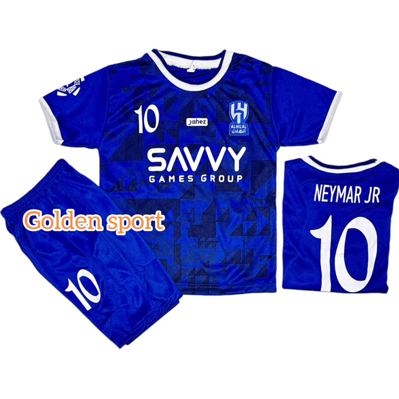 STELAN BAJU BOLA ANAK AL HILAL TERBARU/JERSEY BAJU BOLA ANAK NEYMAR AL HILAL