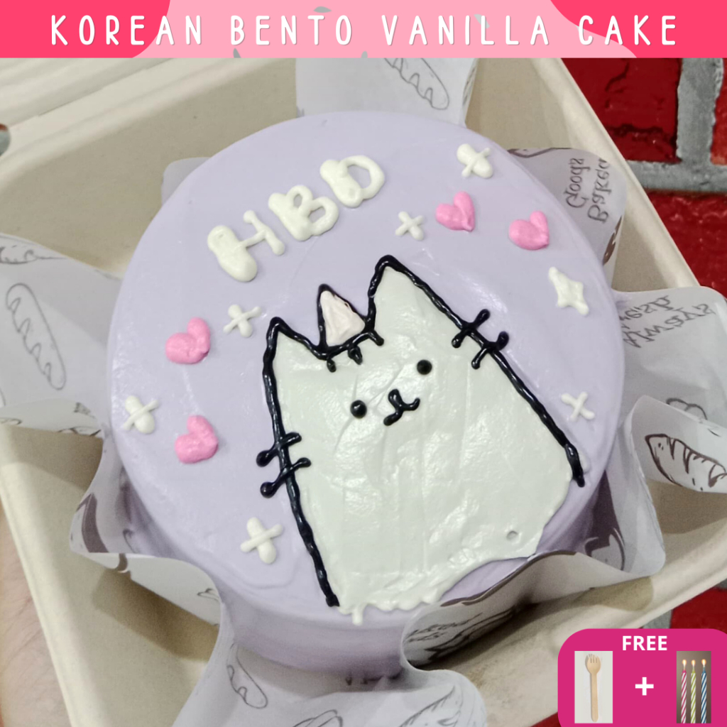 (baca desk -) (bisa hari h & h-1) Korean Bento Cake / Birthday Cake / Vanilla / Kue Ultah