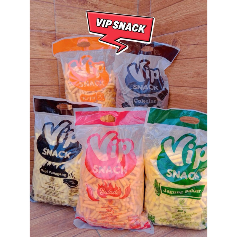 

Vip Snack 360gr - Snack Stik Vip rasa Cokelat - Balado - Jagung Bakar - Sapi panggang - Keju