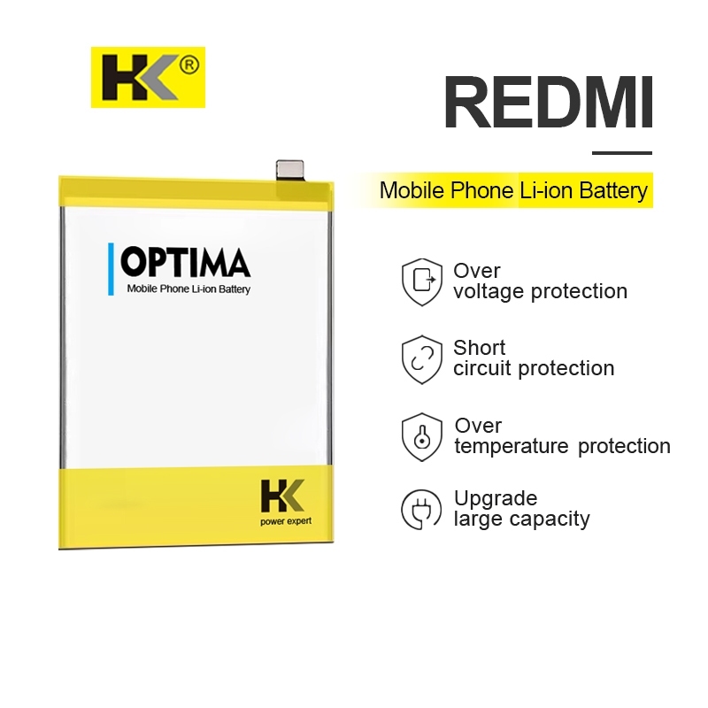 baterai hk optima bn 54 / batre redmi note 9 bn 54 hk optima / baterai redmi 9 hk optima bn54 / hk o