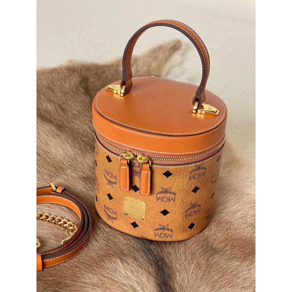 MCM Aren Viestos Crossbody Bag Bucket Bag/Tas Selempang MCM Aren Visetos Tas Bucket