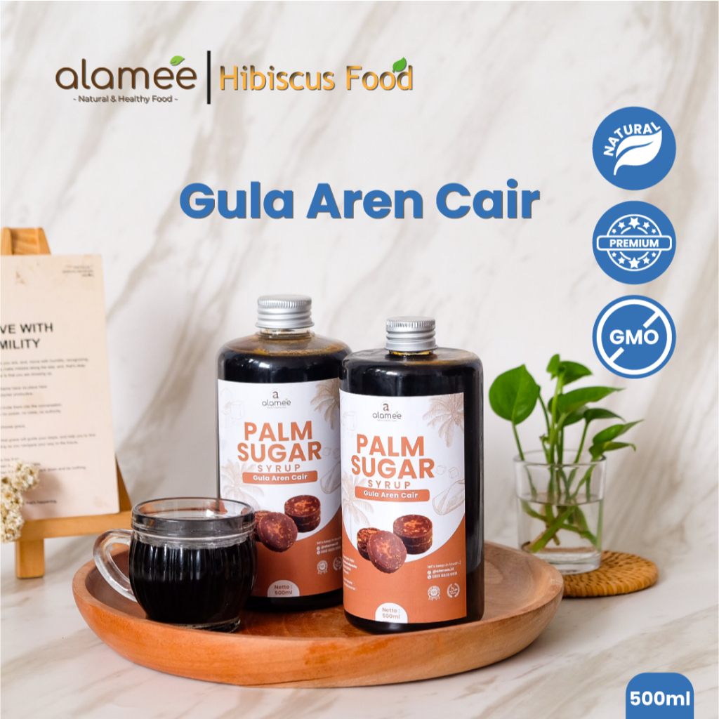 

ALAMEE Gula Aren Cair Syrup Palm Sugar Cair Organic Organik Pure Murni Barista Brown Sirup Natural