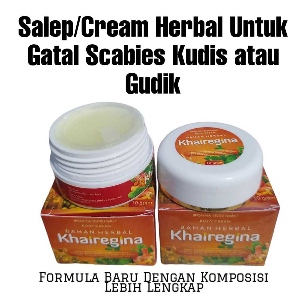 Salep/Cream Scabies Gudik Kudis | Salep/Cream Herbal Khairegina
