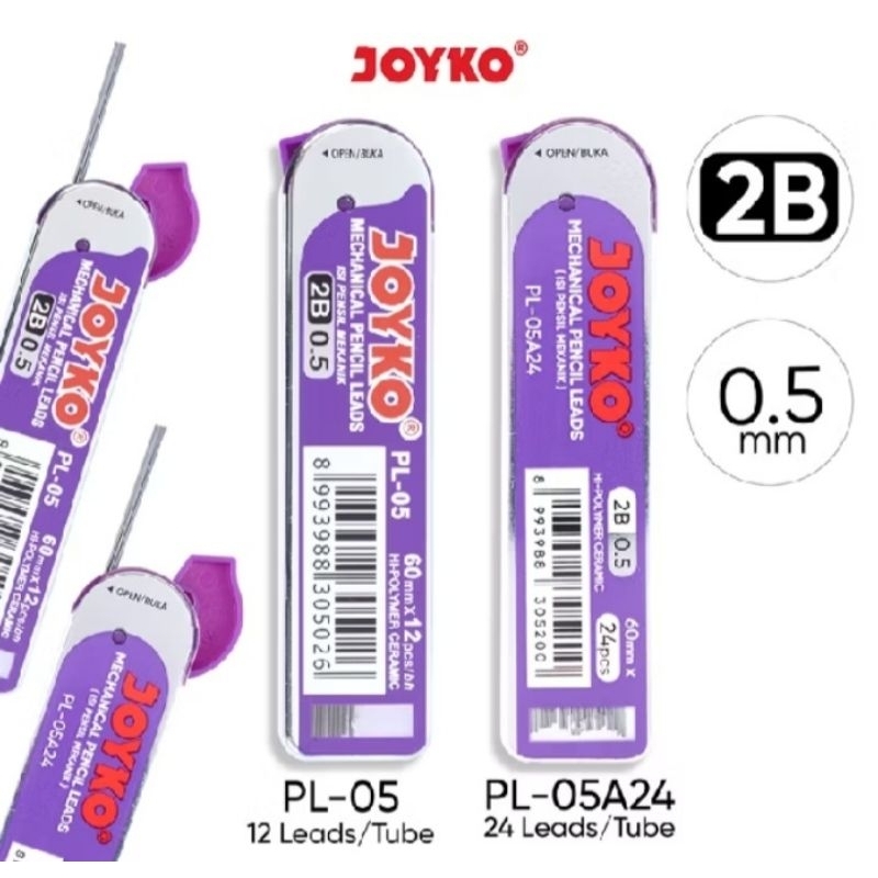 

isi pensil / pensil lead / isi pensil joyko / isi pensil mekanik joyko / isi pensil joyko pl-05 / isi pensil 2b