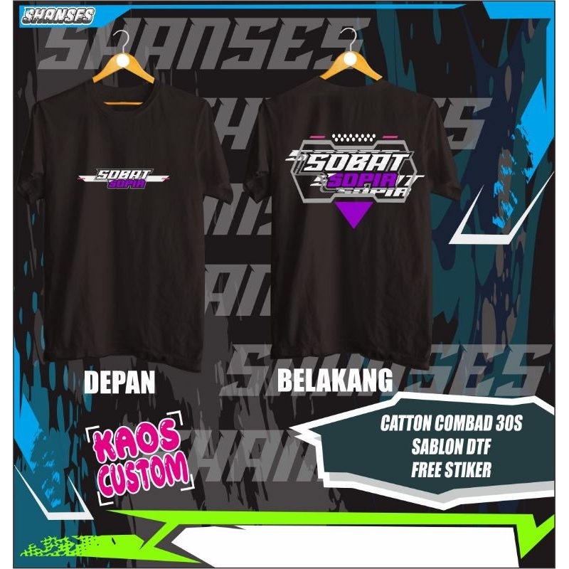 Kaos  Sablon Dtf Kata kata | Baju Kaos Distro Motif Keren | Kaos Kata 2 Sablon Dtf Warna Hitam/Merah