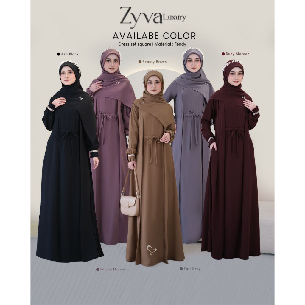Dress Zyva Luxury Polos by Salvina Hijab Original