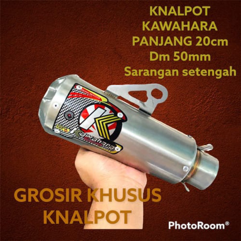 Knalpot slenser ninja vario beat mio aerox SELENSER PROLINER STENLIS RACING UKURAN DIAMETER 50MM#SIL