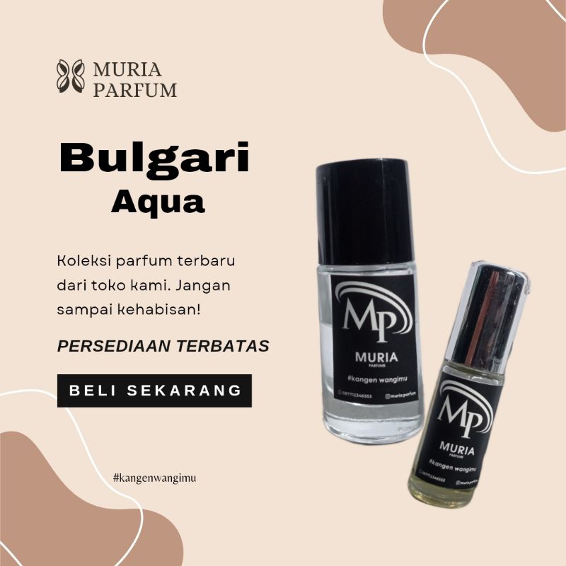 Bulgari Aqua Parfum Refill Pria Tahan 12 Jam