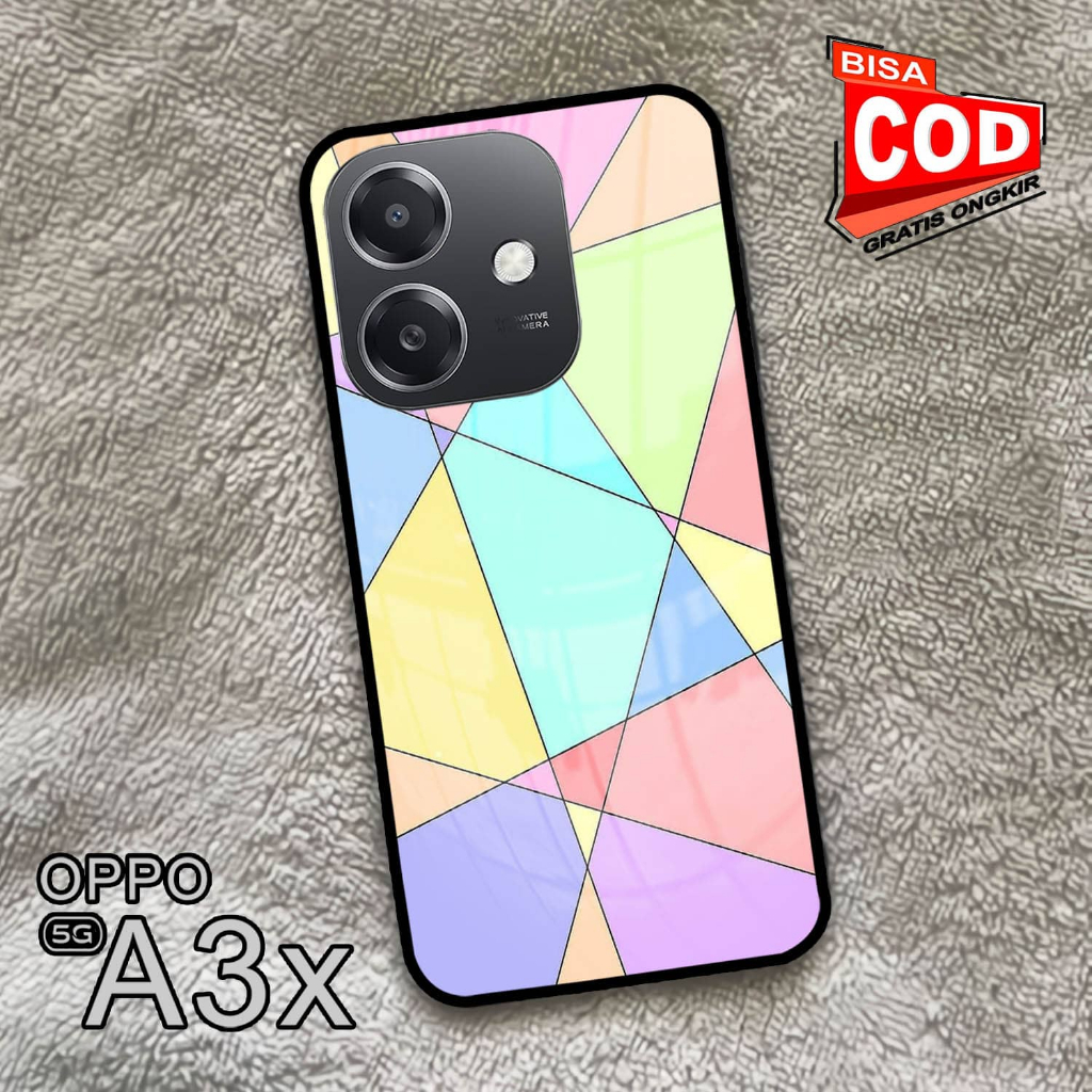 Softcase Glass Kaca | Case Kaca | Casing Kaca | OPPO A3X [S61]