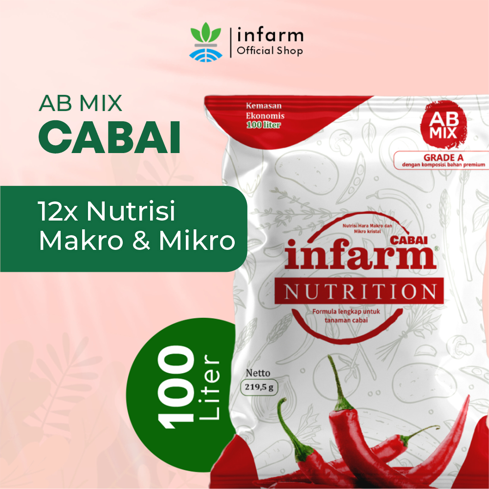 INFARM - Nutrisi AB Mix Cabe Cabai Pupuk Organik / Hidroponik Untuk Tanaman Cabe