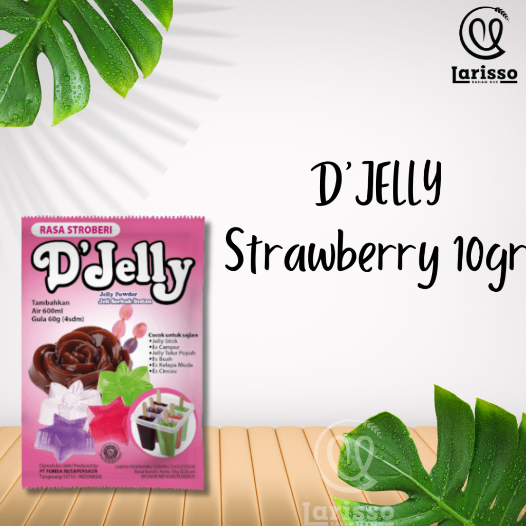 FORISA D'JELLY JELLY POWDER RASA STRAWBERRY 10GR