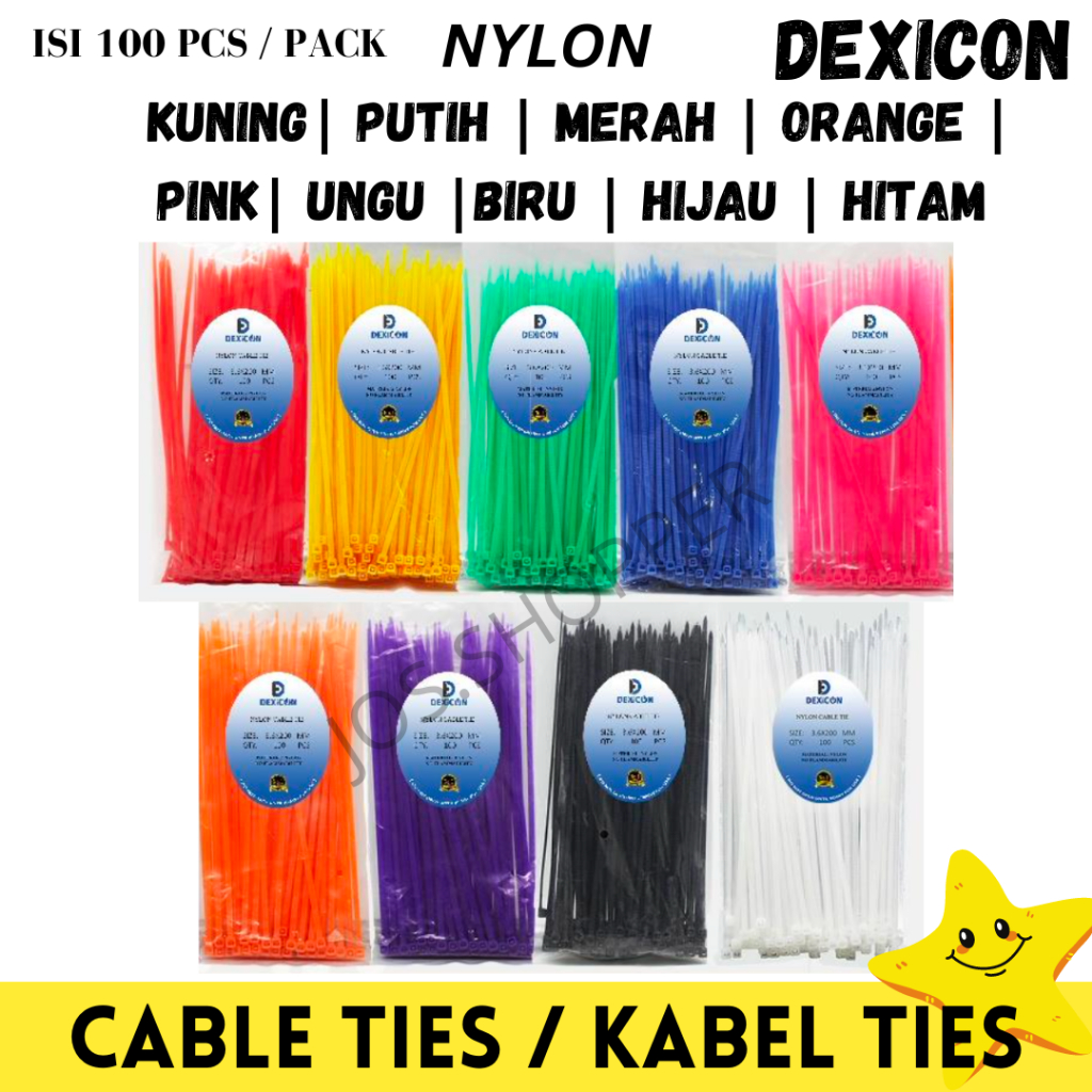 

CABLE TIES KABEL TIS WARNA WARNI ISI 100 PCS UKURAN 10 CM 15 CM 20 CM 25 CM 30 CM NILON TALI PENGIKAT MAKANAN NYLON