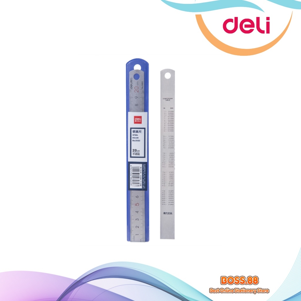 

RULER / GARISAN BESI 20 CM DELI E-8462 (1 PCS)