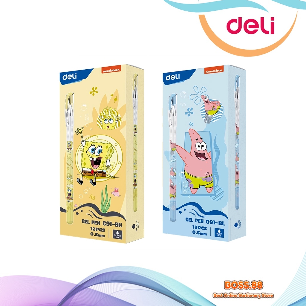 

GEL PEN DELI G-91 SPONGEBOB (12 PCS)