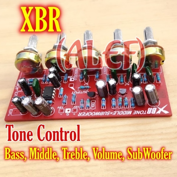 Kit Tone Control mono XBR Bass Midle Trible Subwoofer